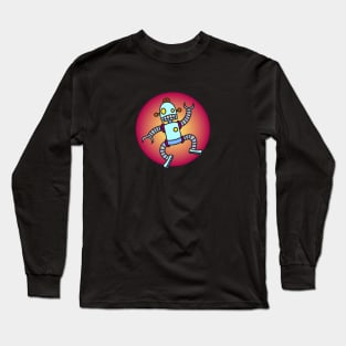 Crazy Robot Long Sleeve T-Shirt